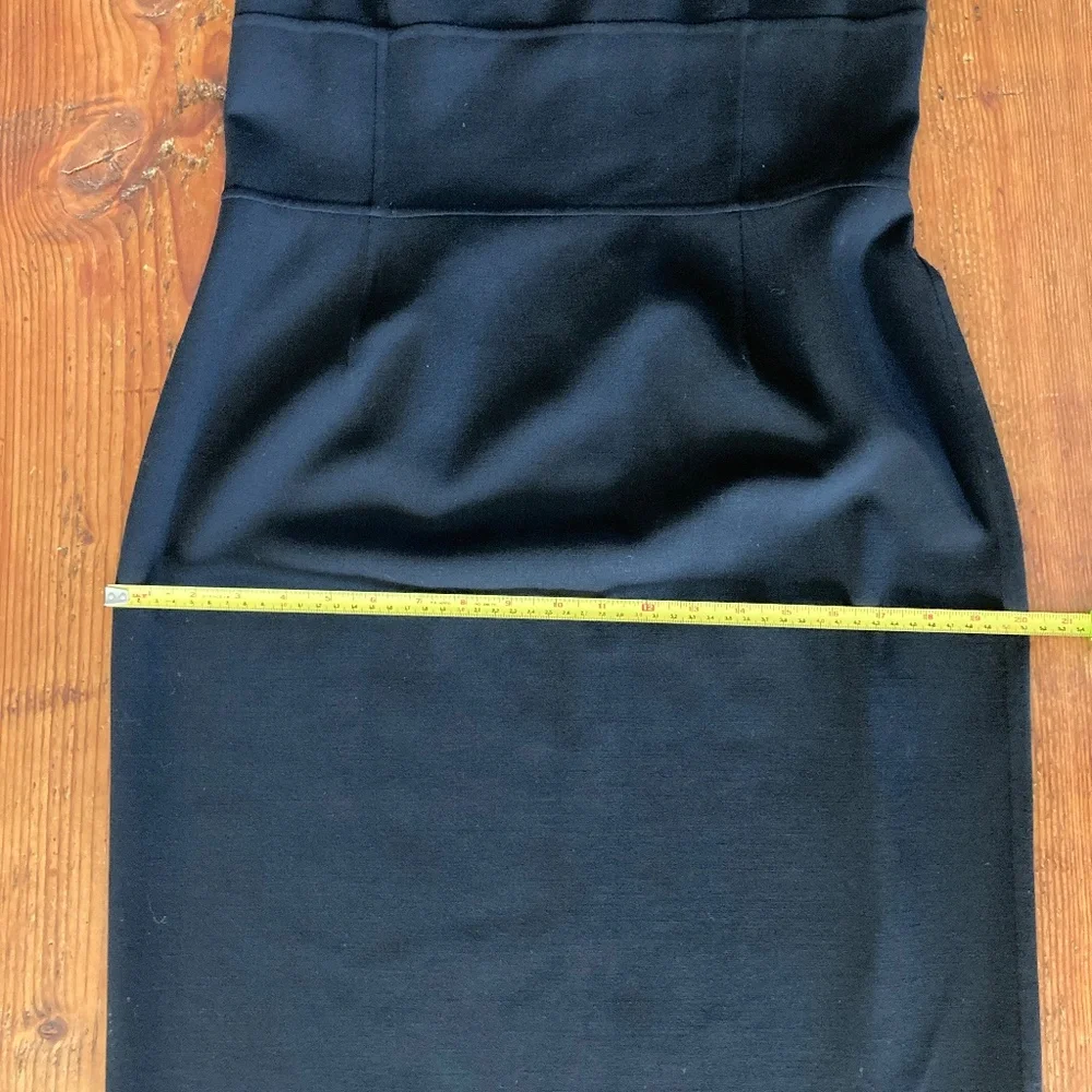 Michael Kors Italian Made Black Stretch Sleeveless Sheath Dress Size 12